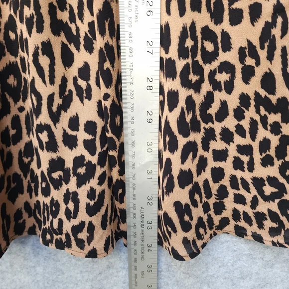 Reformation Gracie Tan and Black Leopard Print Mini Dress - Picture 10 of 10